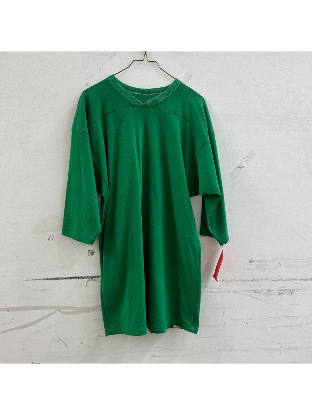 Vintage 1970s Russell Athletic Kelly Green Blank Football Practice Jersey